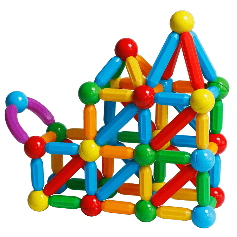 Magnetic Toy - BLOCOS MAGNÉTICOS EDUCACIONAIS - Bializ